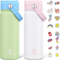 GoKEDA 18oz Kids Water Bottle, 2 Pack Insulated Bottles by Unknown