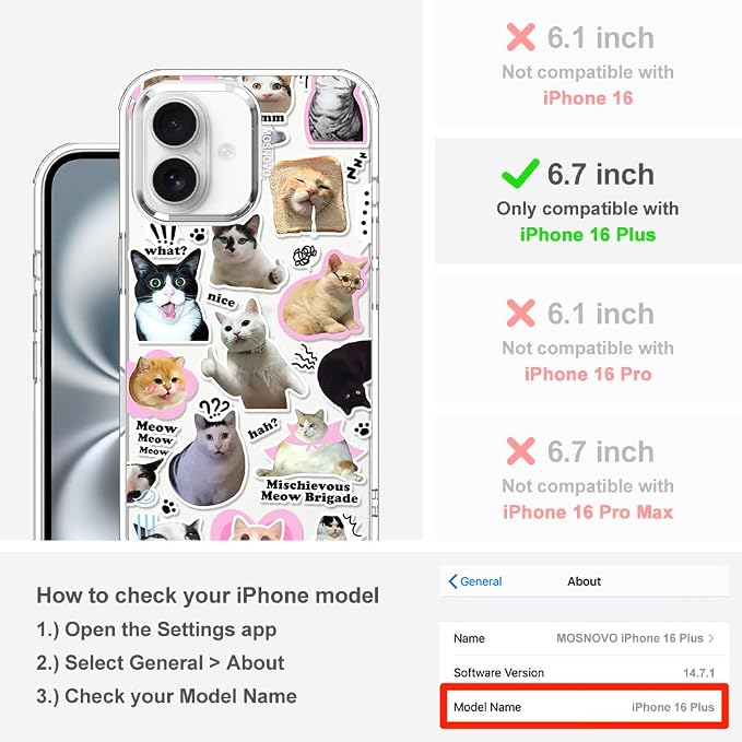 MOSNOVO Case for iPhone 16 Plus - Image 2