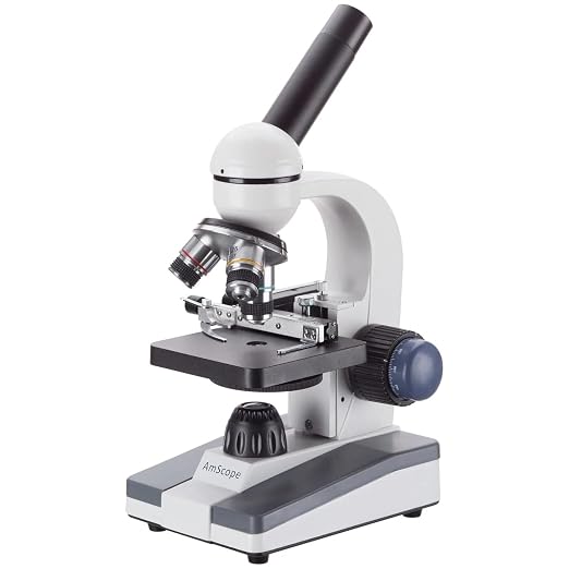 AmScope 40X-1000X Student Biological Compound Microscope by AmScope