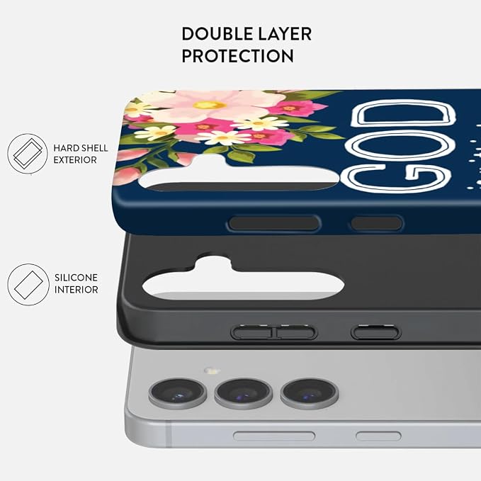 Compatible for Samsung Galaxy S25 Plus 5G Case, Dual Layer Heavy Duty 2 in 1 - Image 2