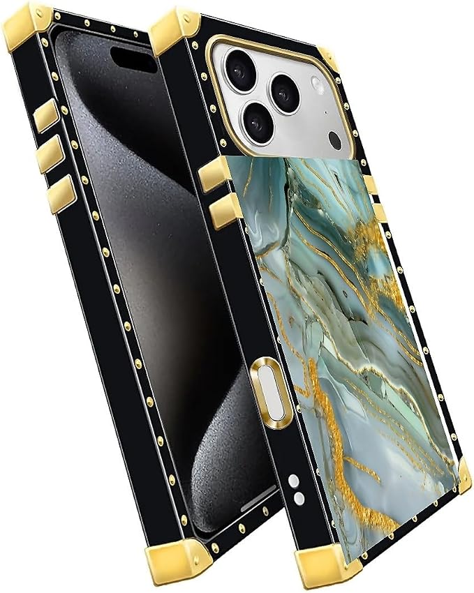 for iPhone 17 Pro Max Case Luxury Golden Decoration - Image 3