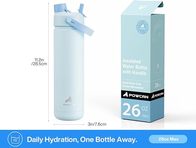 POWCAN 26 oz Insulated Water Bottle - Image 6