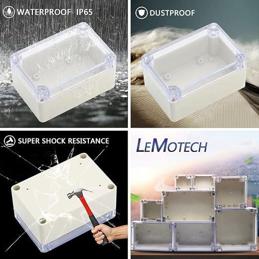 LeMotech ABS Plastic Junction Box Dustproof Waterproof IP65 Electrical - Image 7