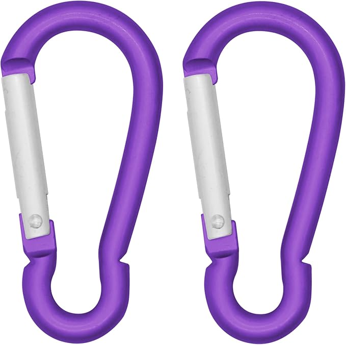 LESHIRY Large Carabiners Keychain 3" Aluminum D Shape Premium Durable D-Ring by LESHIRY