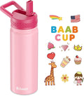 baab 18oz Kids Water Bottle, Insulated Water Bottle by baabKidWatterBottle