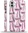 for iPhone 16 Case, HL2 Abstract Ribbons Bows Hybrid 2 Layer Hard Shell by Unknown