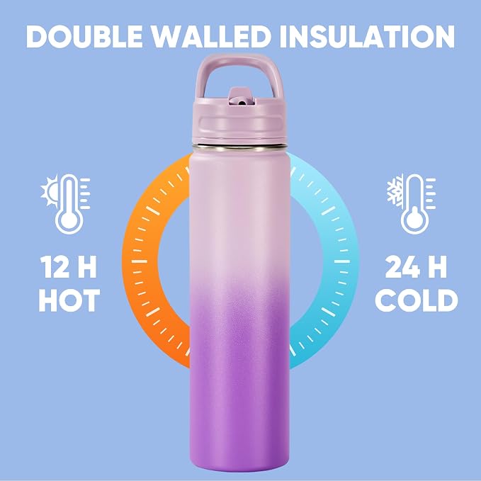 Fijinhom 24oz Insulated Stainless Steel Water Bottle - Image 5