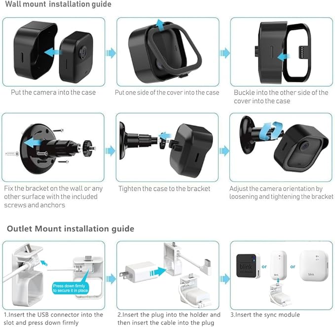 All-New Blink Outdoor Camera Surveillance Mount, 3 Pack Weatherproof Protective - Image 6