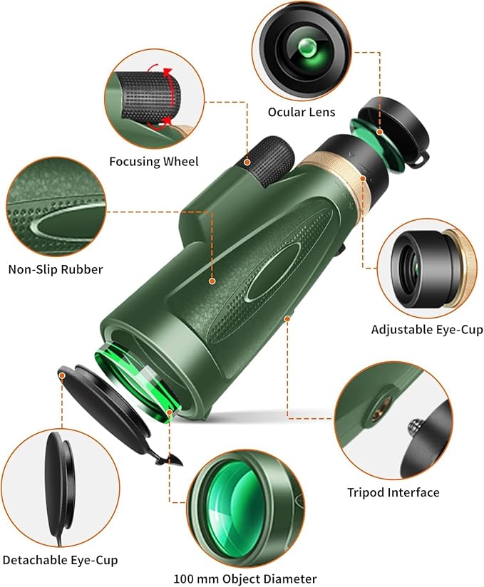 Monocular Telescope 80x100 High Power - Image 5