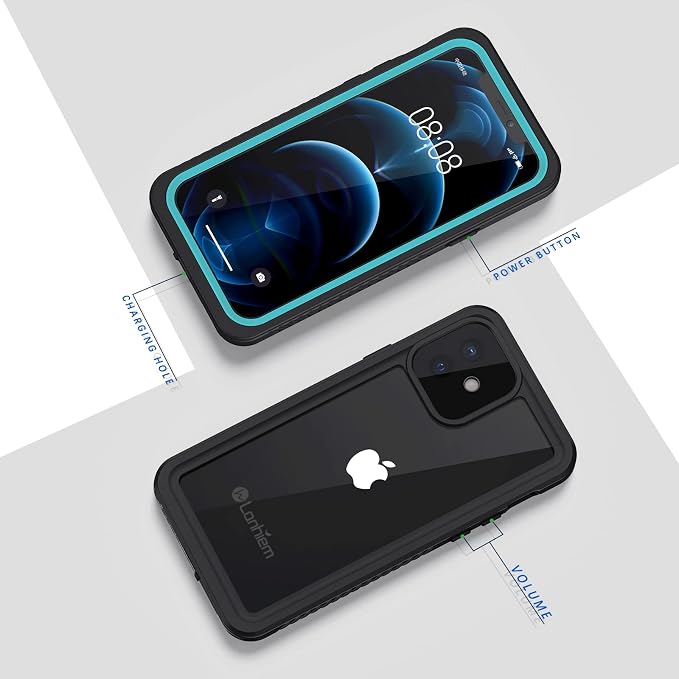 Lanhiem for iPhone 12 Case, Waterproof Dustproof Shockproof Case - Image 6