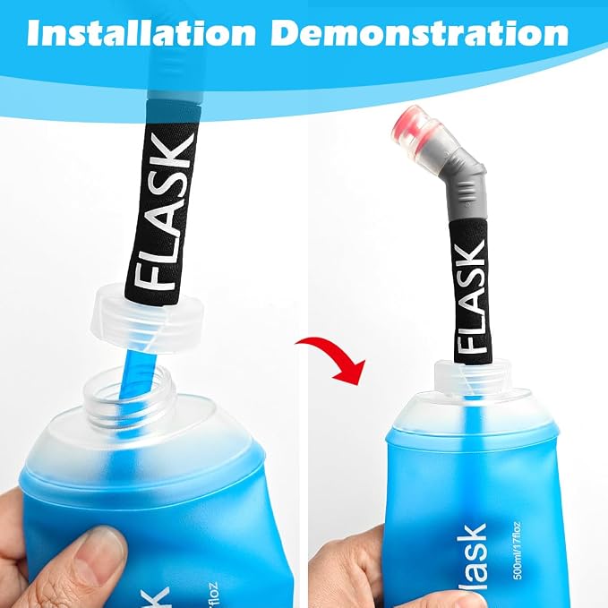 WILDREEDS Replacement Straw for Soft Flask Running Water Bottles for Hiking - Image 5