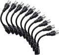 Miady Short Power Extension Cord Outlet Saver, 3 Prong by Miady
