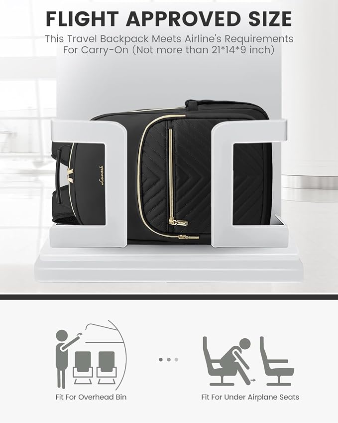 LOVEVOOK Laptop Backpack for Women, Travel Computer Work Bags - Image 8