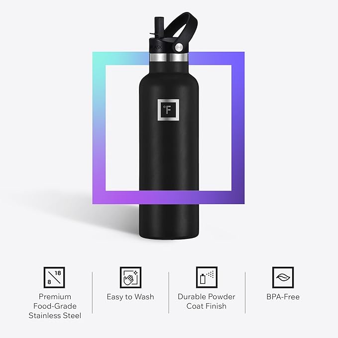 IRON °FLASK Camping & Hiking Hydration Flask - 32 oz Bubble Gum - Image 5