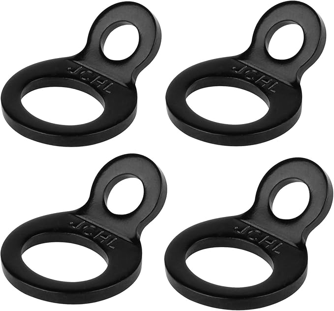 Multi-Purpose Tie Down Strap Rings Stainless Steel Tie-Down Anchors Hooks by JCHL