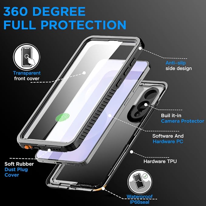 AICase for Samsung Galaxy S25 Edge Case Waterproof - Image 2