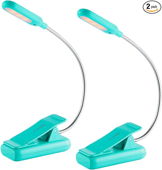VAVOFO Clip On Rechargeable Reading Light, 7 LEDs by VAVOFO