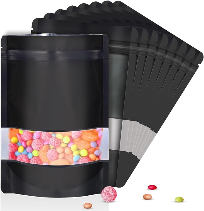 4"x6" 120pcs Mylar Bags for Food Storage, Smell Proof Bag by ODDIER