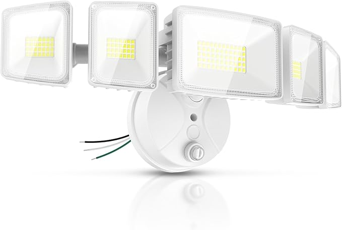 Onforu 120W 12000LM Dusk to Dawn Outdoor Lighting, 5 Heads Flood Lights Outdoor by Onforu