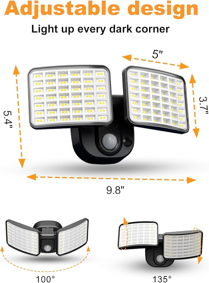 Rechargeable Battery Powered Motion Sensor Light, 2500LM & 4000LM Dual Modes - Image 7