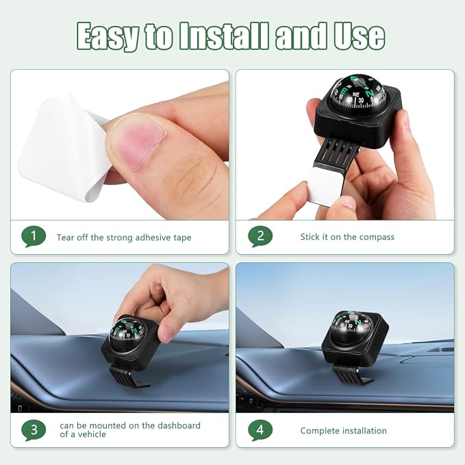 Cabilock Car Compass Dashboard Ball Portable Auto Direction Finder - Image 7