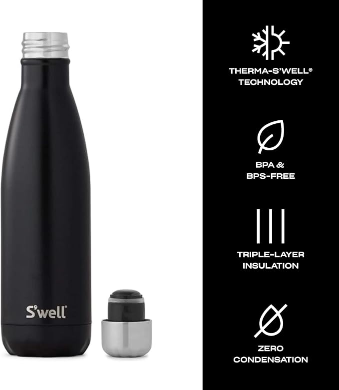 S’well Stainless Steel 17oz Water Bottle, London Chimney Design, Triple-Layer - Image 4