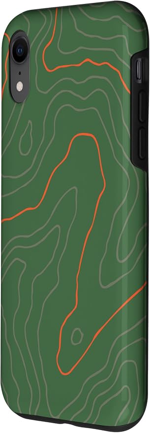 Backcountry Topo Guide Orange Lines Topographical Map Case - Image 2