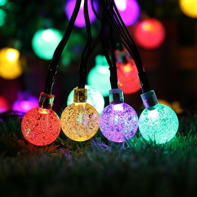 Toodour Solar String Lights Outdoor, 56ft 100 LED Globe String Light - Image 3