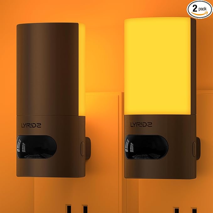 Lyridz Plug-in LED Amber Night Light by LYRIDZ