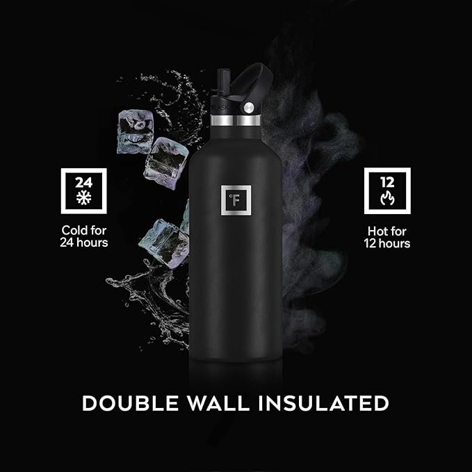 IRON °FLASK Camping & Hiking Hydration Flask - 24 oz Dark Rainbow - Image 4