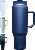 EALGRO 50 oz Tumbler with Handle, Insulated Tumblers with Lid and Straw by EALGRO