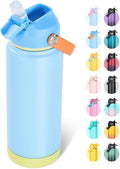 Fijinhom 24oz Insulated Stainless Steel Water Bottle, Wide Mouth Double Wall by Fijinhom