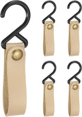 uxcell 5pcs PU Leather Hooks, Leather Straps by uxcell