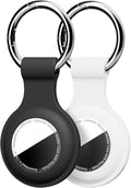 Linsaner Holder for AirTag 2nd Gen & 1st Gen, Silicone Case Keychain Key Ring by Linsaner