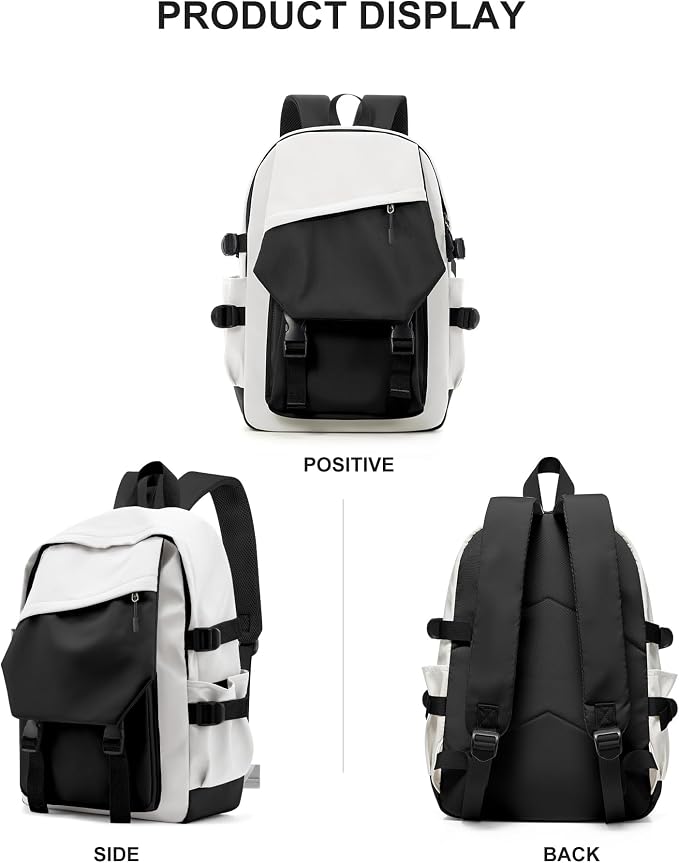 coowoz School Bag Lightweight Casual Daypack College Laptop Backpack - Image 4