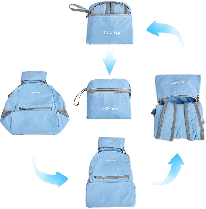 G4Free 20L Lightweight Packable Backpack Travel Hiking Daypack Foldable Backpack - Image 6