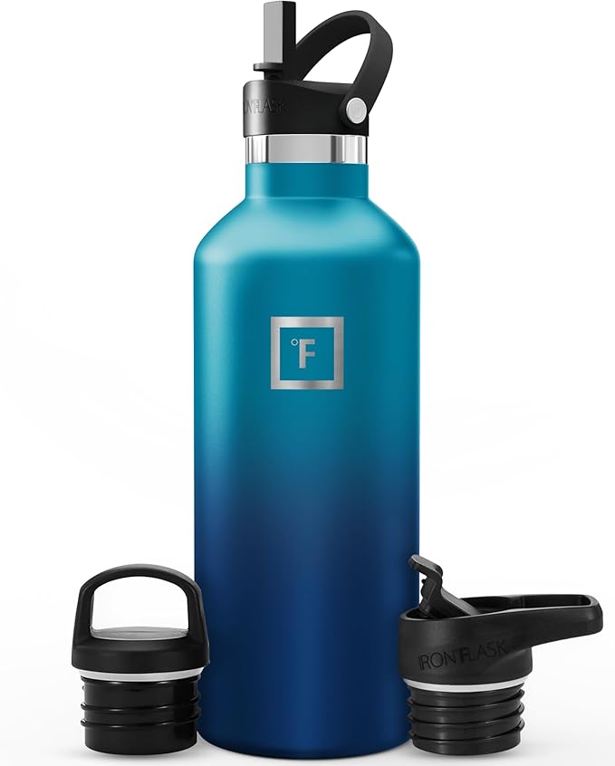 IRON °FLASK Camping & Hiking Hydration Flask - 32 oz Dark Night by IronFlask
