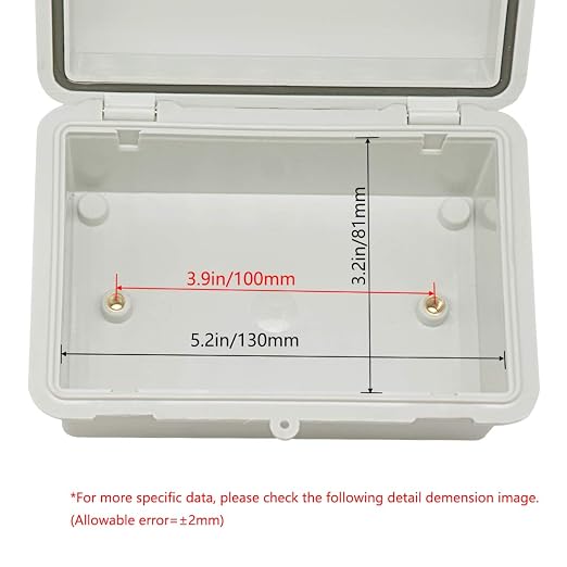 Zulkit IP65 Waterproof ABS Plastic Electrical Box - Image 3