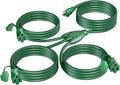 K KASONIC - 25FT Outdoor Extension Cord 1 to 3 Splitter, 3 Prong Outlets Plugs by KASONIC