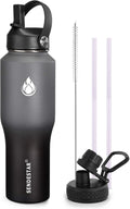 SENDESTAR Water Bottle 32oz, Wide Mouth Stainless Steel Vacuum Insulated Double by Sendestar