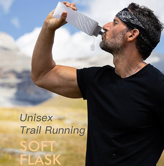 AONIJIE TPU Soft Flask Water Bottle Collapsible Running Flask - Image 2