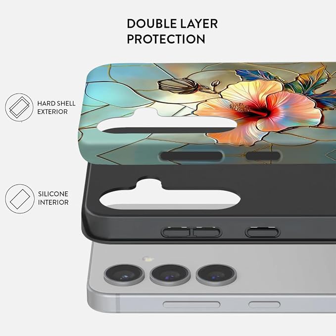 Compatible for Samsung Galaxy S25 Plus 5G Case, Dual Layer Heavy Duty 2 in 1 - Image 2