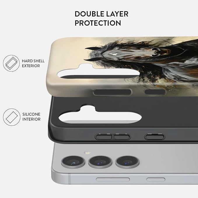 Compatible for Samsung Galaxy A36 5G Case, Dual Layer Heavy Duty 2 in 1 - Image 2