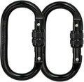 Heavy Duty Locking Climbing Carabiner Clip CE Rated 25 kN 5600 LB Rugged by BYANG
