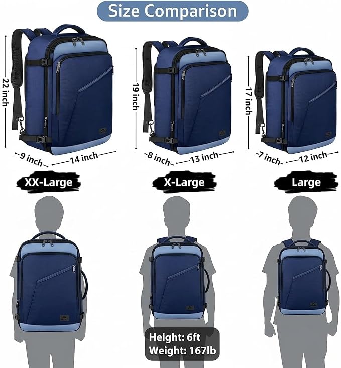 MATEIN Expandable Travel Backpack - Image 7