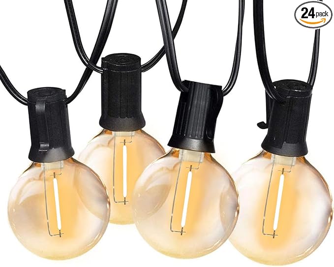SUNTHIN Outdoor String Lights, 48FT Patio Lights by SUNTHIN