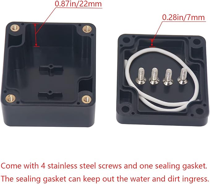 Project Box ABS Black Electrical Boxes IP65 Outdoor Waterproof Box Electronic - Image 5