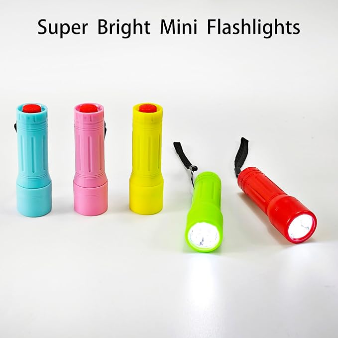 100 Pack Mini Flashlights Bulk, Small Multicolor Flashlights Bulk - Image 6