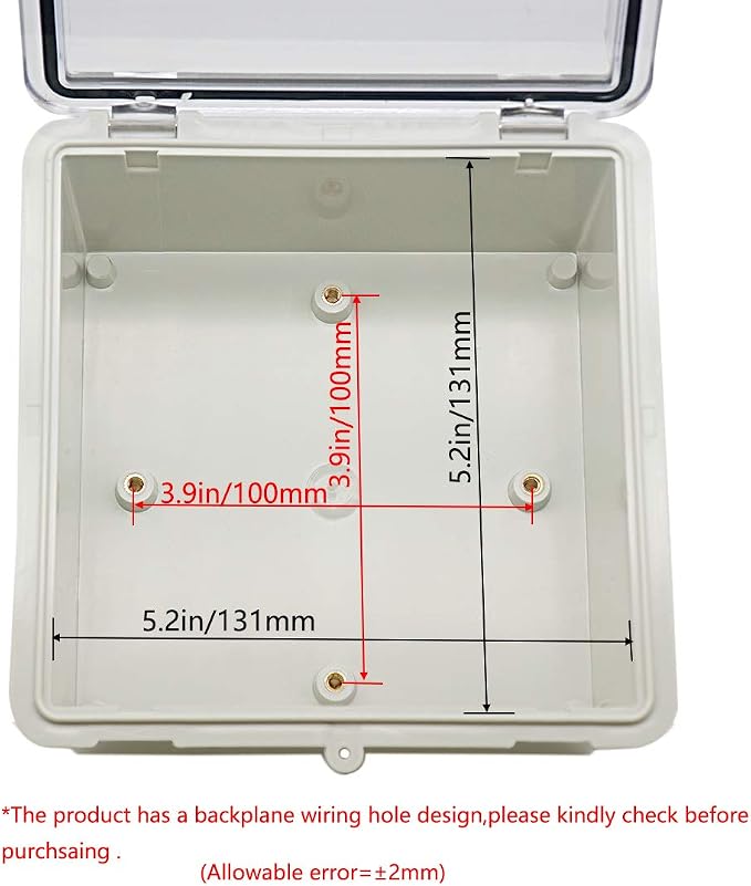 Zulkit Junction Box ABS Plastic Dustproof Waterproof IP65 Electrical Boxes - Image 5