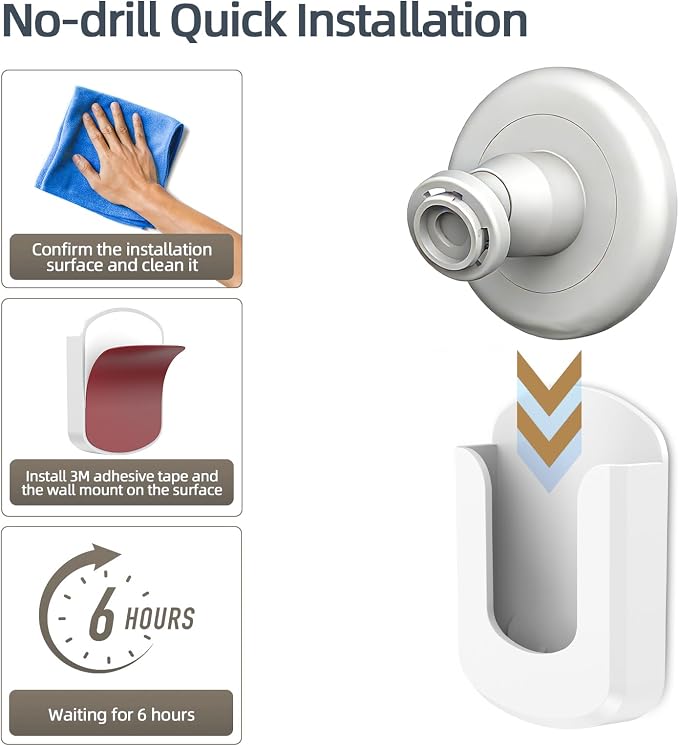 5 Pack Adhesive Wall Mount Bracket - Image 4